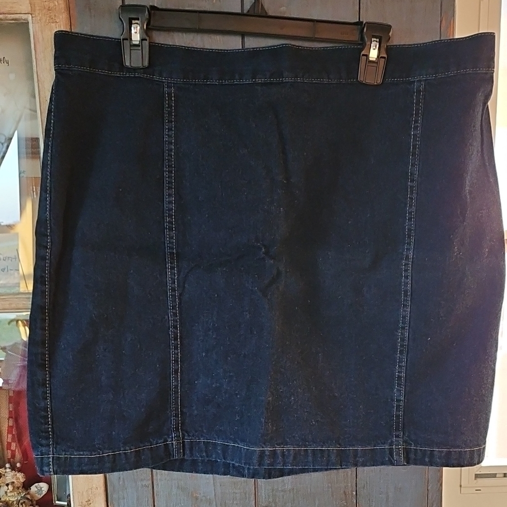 18.5 Inch Length Jean Skirt